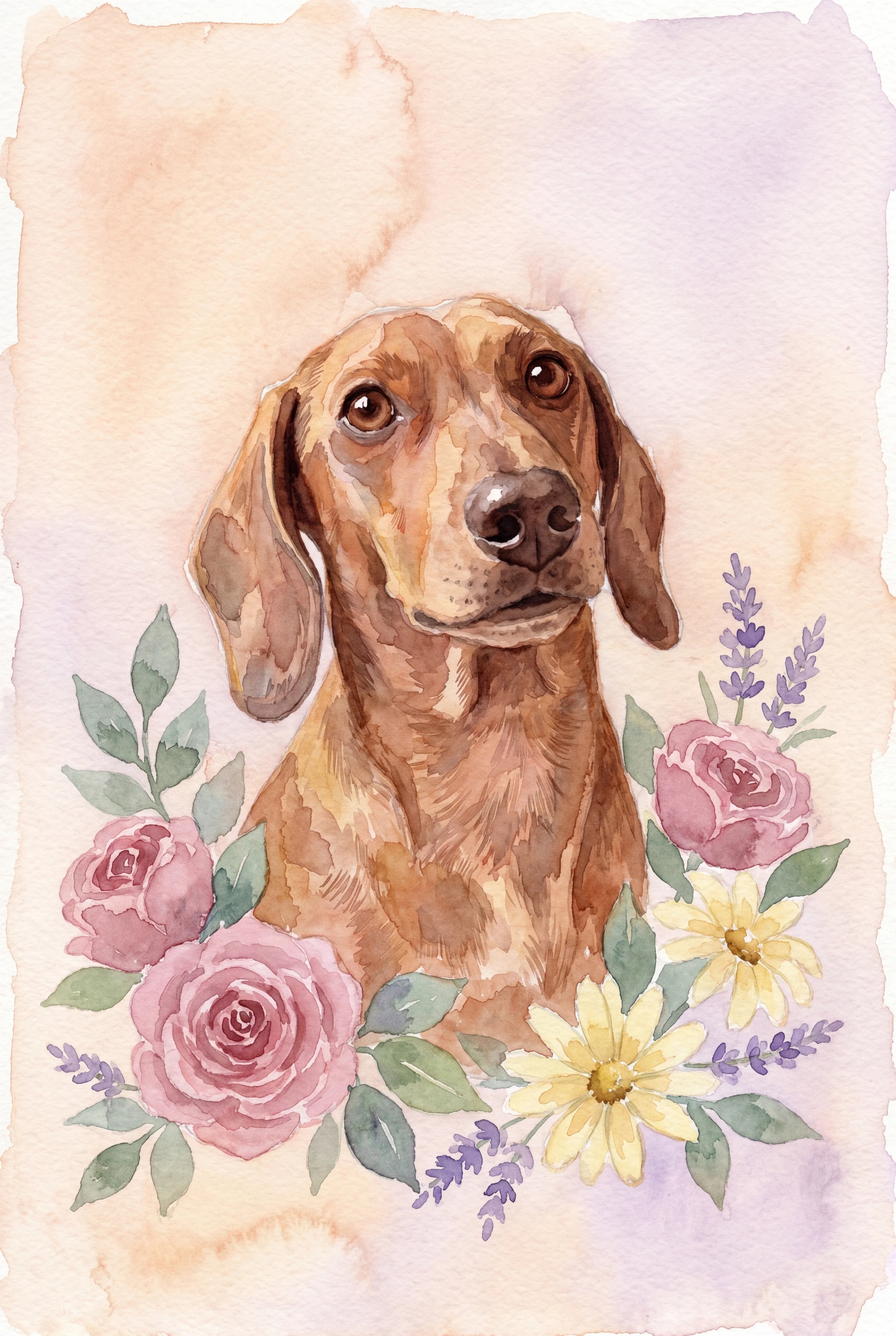 SnoutCraft custom pet portrait sample