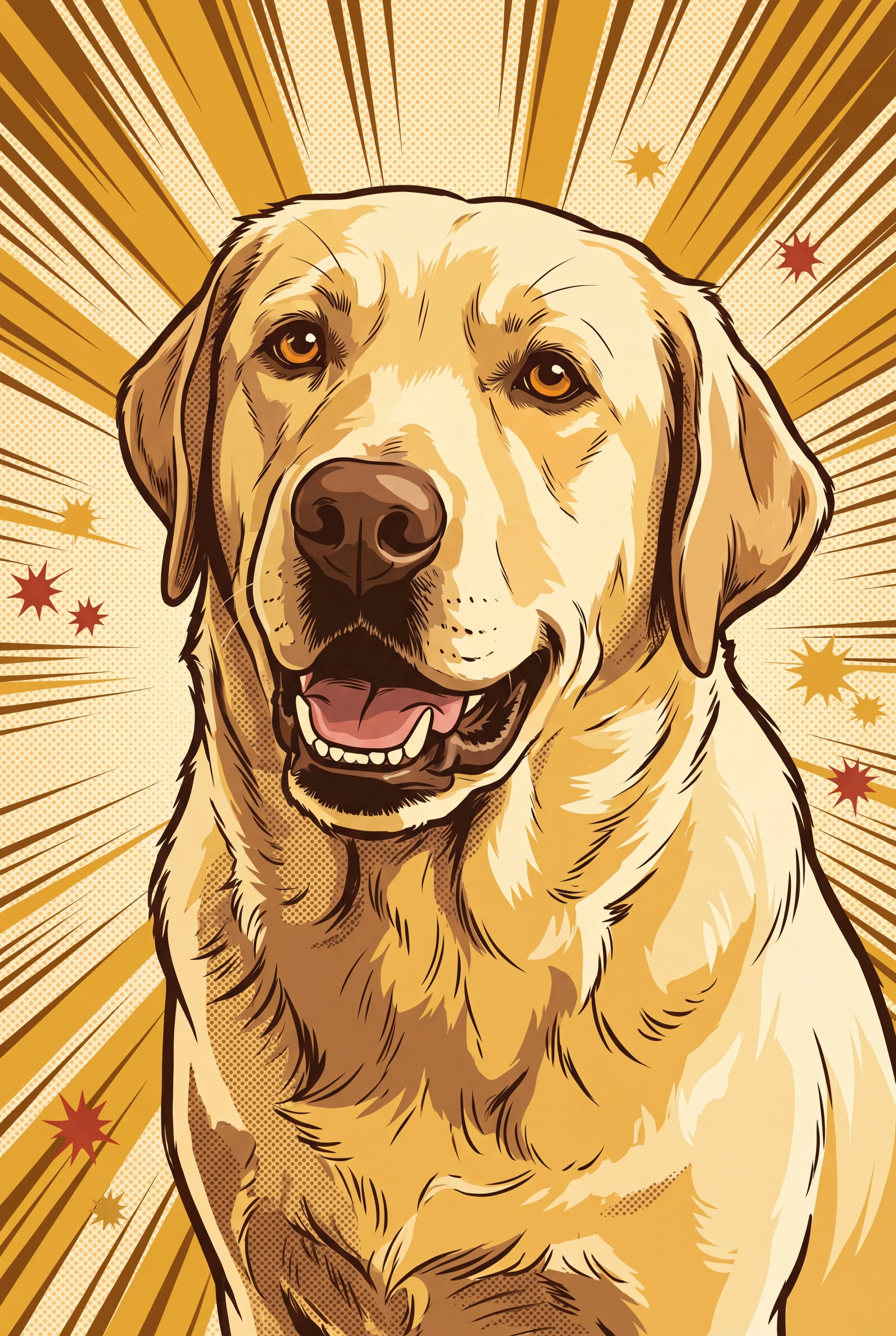Silver Age Hero Pet Portrait