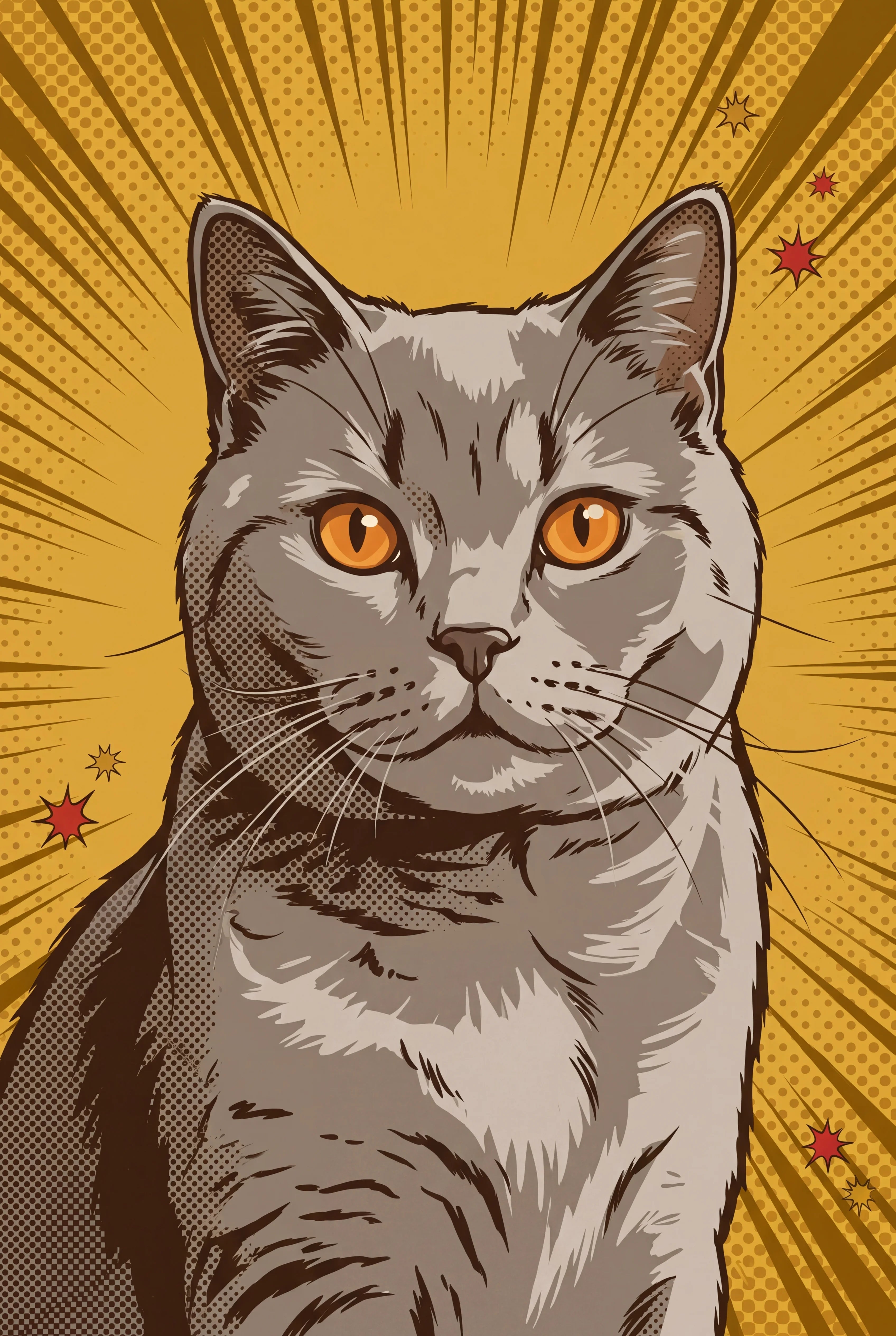 Silver Age Hero Pet Portrait
